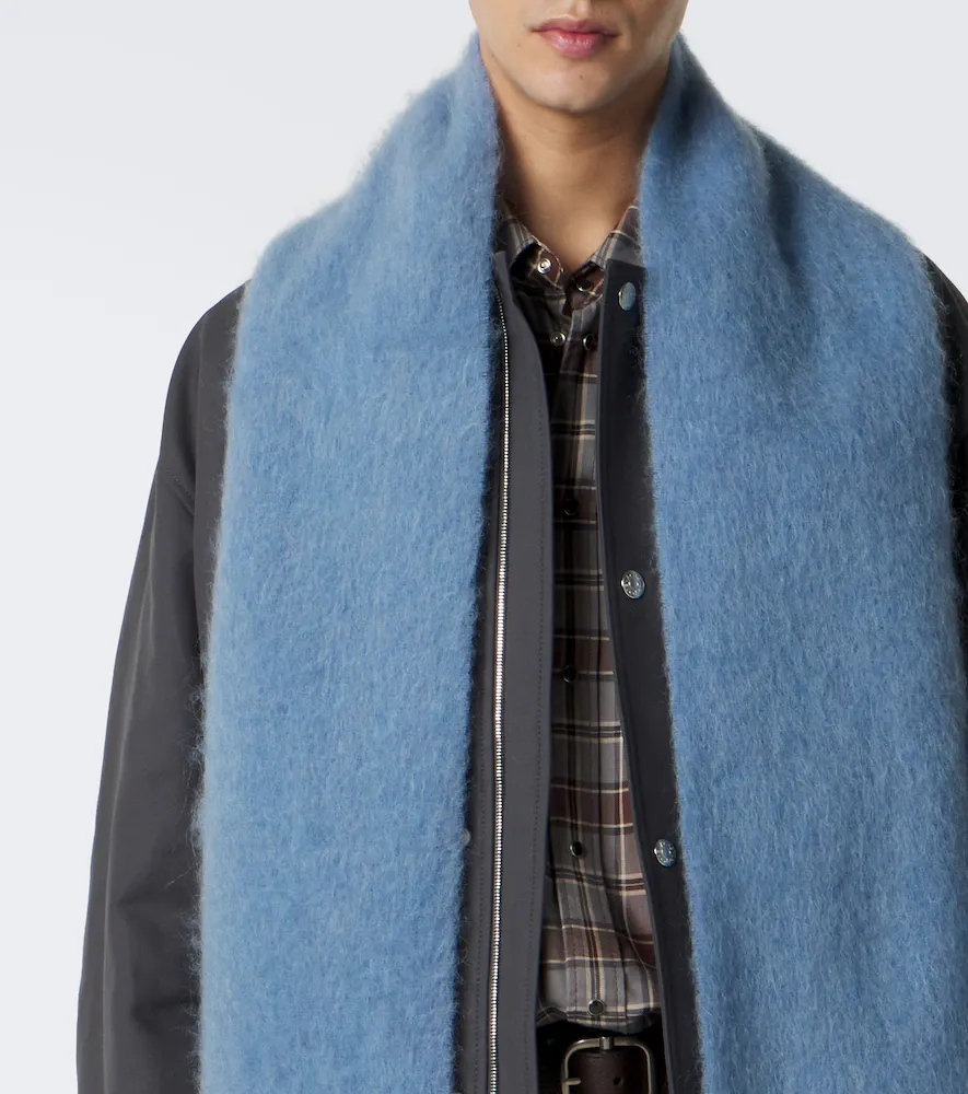 Acne Studios Alpaca, wool, and mohair-blend scarf | Thumbnail 2 Acne Studios Alpaca, wool, and mohair-blend scarf | Thumbnail 2