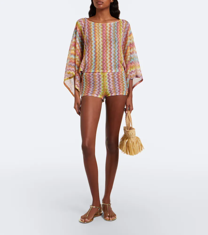 Missoni Lamé micro shorts | Thumbnail 3 Missoni Lamé micro shorts | Thumbnail 3