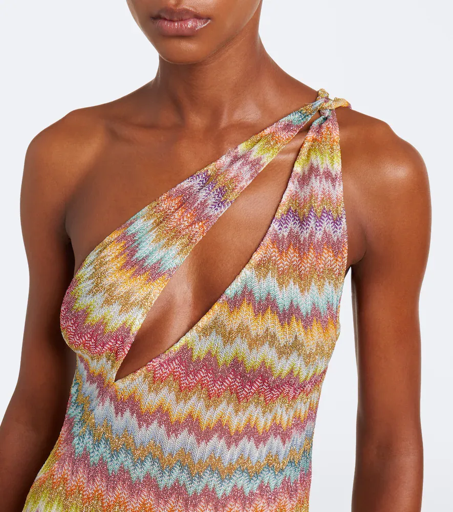 Missoni One-shoulder lamé maxi dress | Thumbnail 2