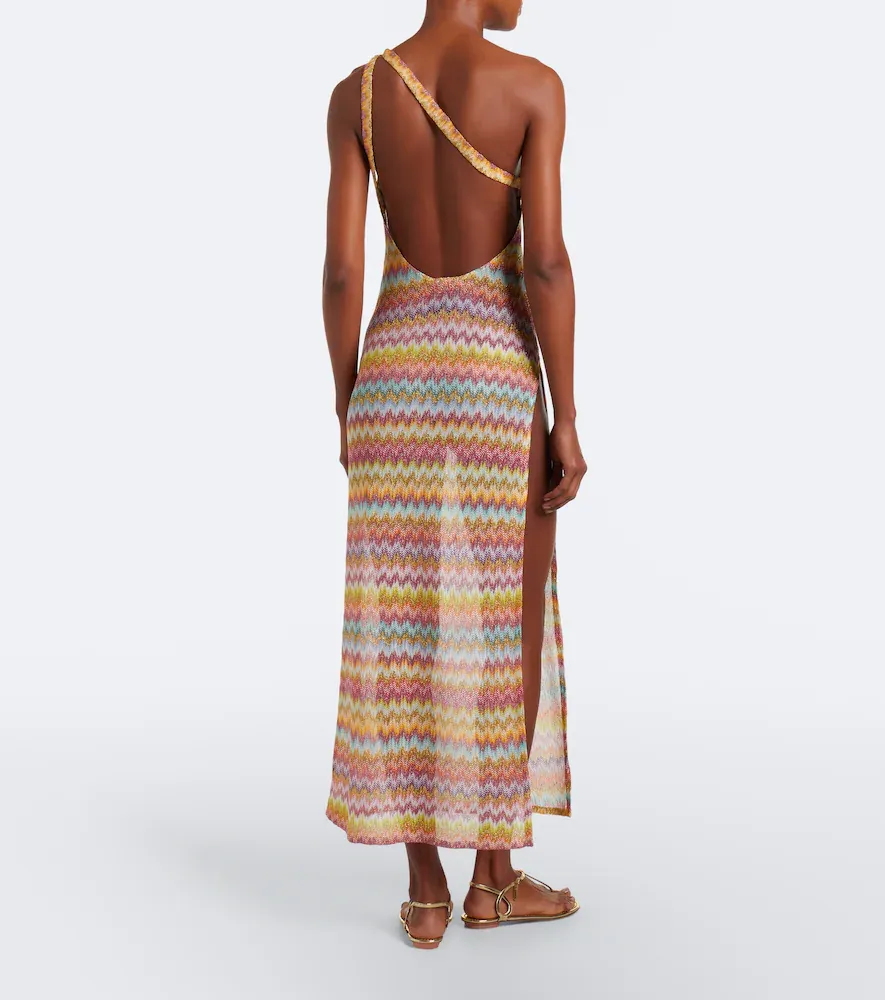 Missoni One-shoulder lamé maxi dress | Thumbnail 6