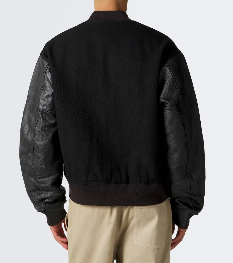 Visvim Wool, linen, and leather varsity jacket | Thumbnail 5 Visvim Wool, linen, and leather varsity jacket | Thumbnail 5