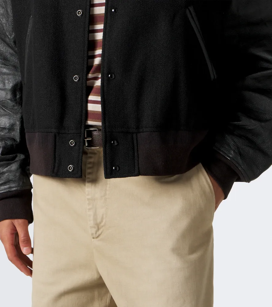 Visvim Wool, linen, and leather varsity jacket | Thumbnail 6 Visvim Wool, linen, and leather varsity jacket | Thumbnail 6