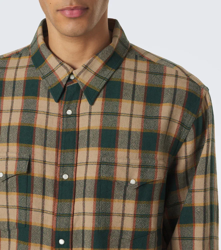 Visvim Meridian plaid wool and linen shirt | Thumbnail 5
