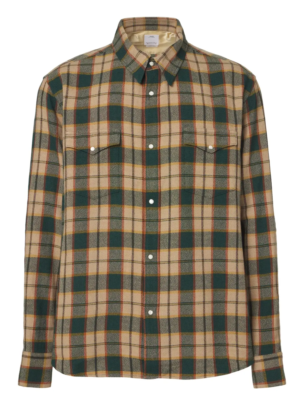Visvim Meridian plaid wool and linen shirt
