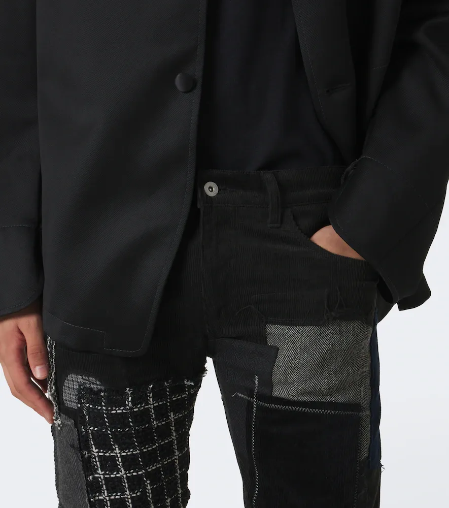 Junya Watanabe Patchwork cotton straight pants | Thumbnail 2 Junya Watanabe Patchwork cotton straight pants | Thumbnail 2