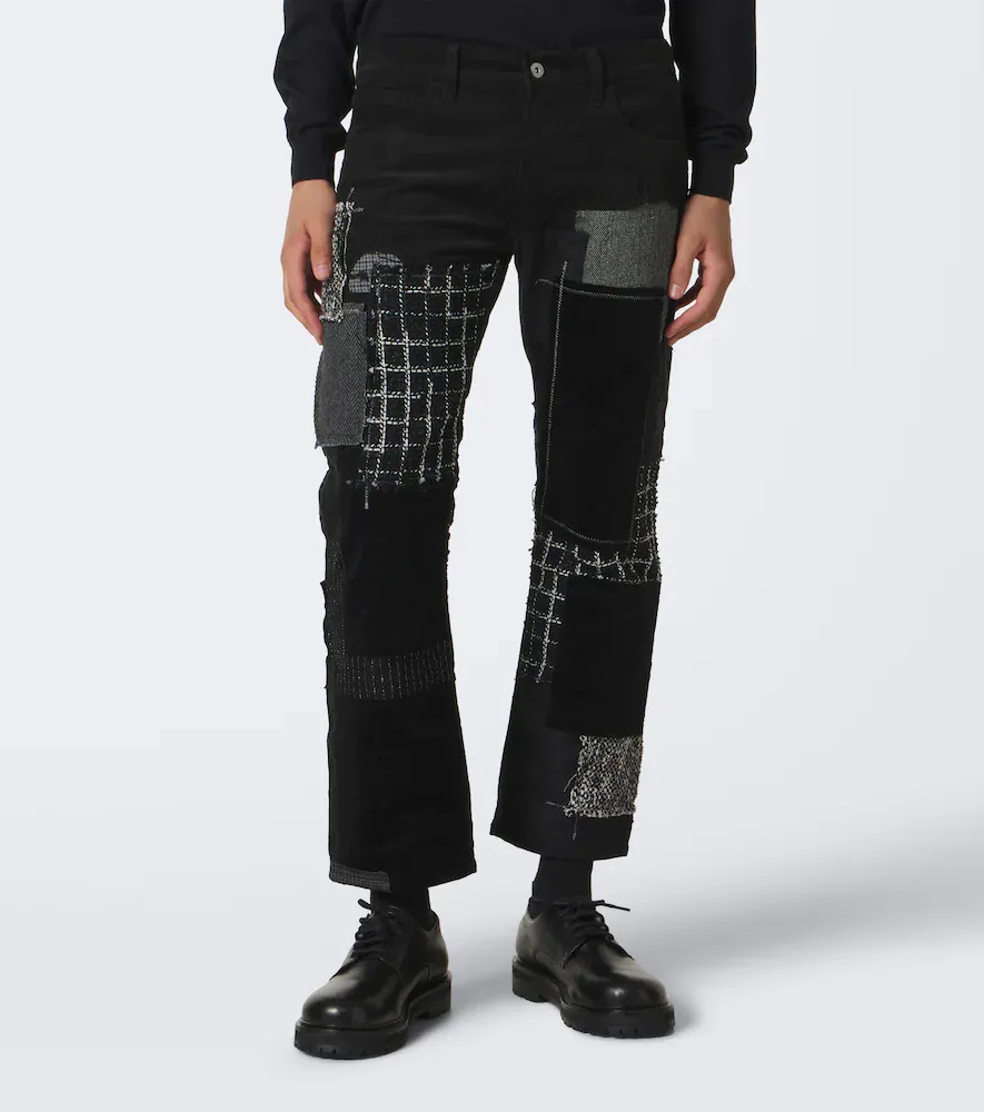Junya Watanabe Patchwork cotton straight pants | Thumbnail 3 Junya Watanabe Patchwork cotton straight pants | Thumbnail 3