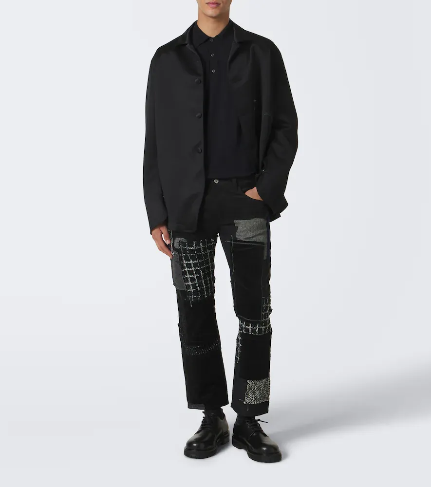 Junya Watanabe Patchwork cotton straight pants | Thumbnail 4 Junya Watanabe Patchwork cotton straight pants | Thumbnail 4