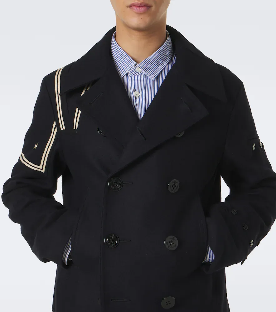 Junya Watanabe Double-breasted wool-blend blazer | Thumbnail 6 Junya Watanabe Double-breasted wool-blend blazer | Thumbnail 6