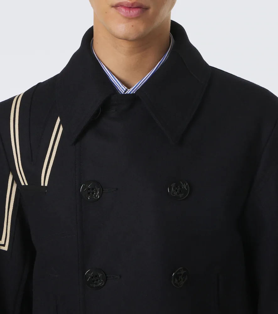 Junya Watanabe Double-breasted wool-blend blazer | Thumbnail 7 Junya Watanabe Double-breasted wool-blend blazer | Thumbnail 7