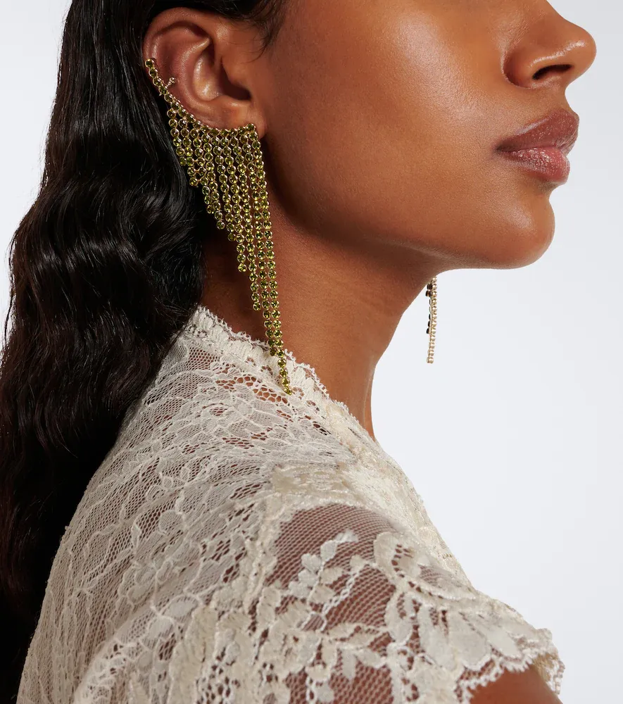 Rabanne Crystal-embellished ear climbers | Thumbnail 5