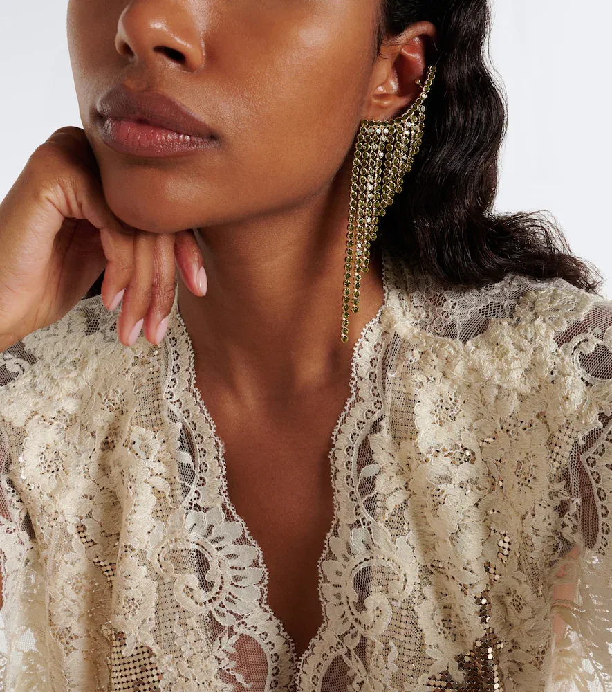 Rabanne Crystal-embellished ear climbers | Thumbnail 6