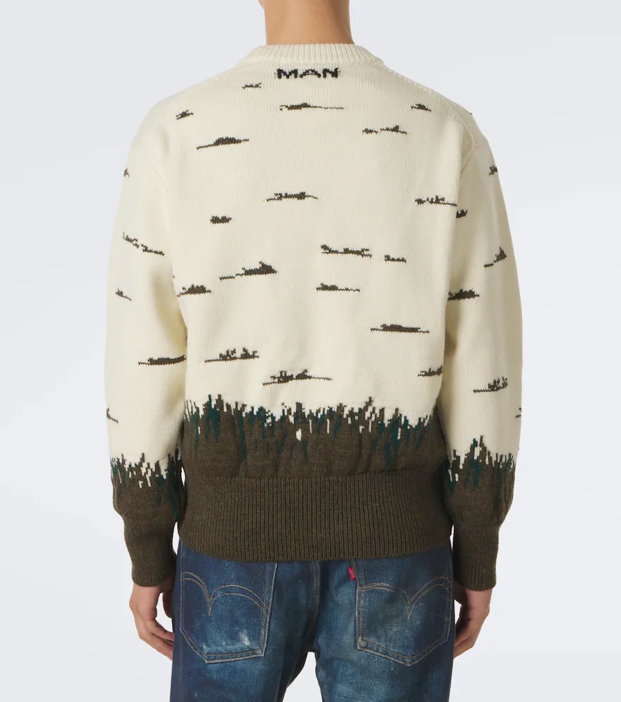 Junya Watanabe Intarsia wool sweater | Thumbnail 2 Junya Watanabe Intarsia wool sweater | Thumbnail 2