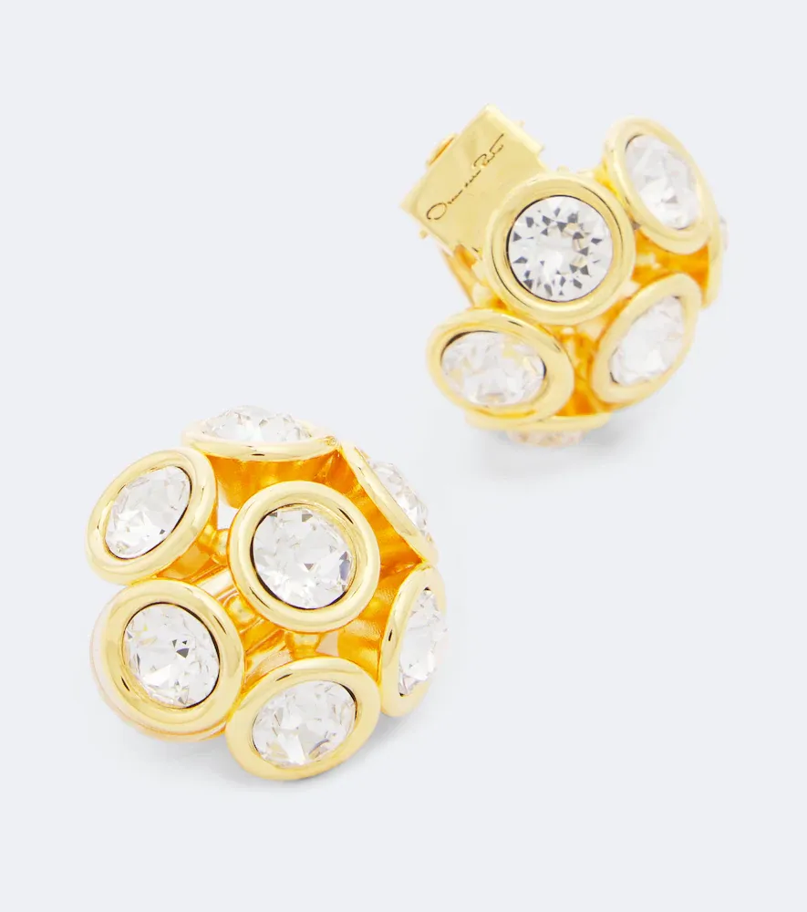 Oscar de la Renta Crystal-embellished earrings | Thumbnail 4