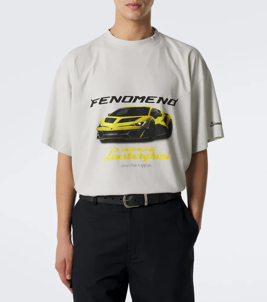 Balenciaga Oversized printed cotton jersey T-shirt | Thumbnail 2 Balenciaga Oversized printed cotton jersey T-shirt | Thumbnail 2