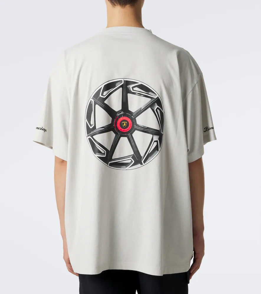Balenciaga Oversized printed cotton jersey T-shirt | Thumbnail 3 Balenciaga Oversized printed cotton jersey T-shirt | Thumbnail 3