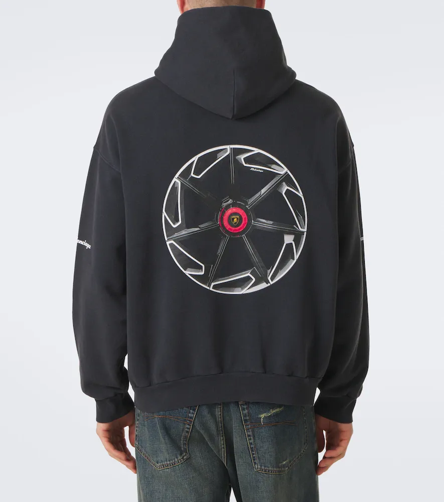 Balenciaga x Lamborghini printed cotton jersey hoodie | Thumbnail 2 Balenciaga x Lamborghini printed cotton jersey hoodie | Thumbnail 2