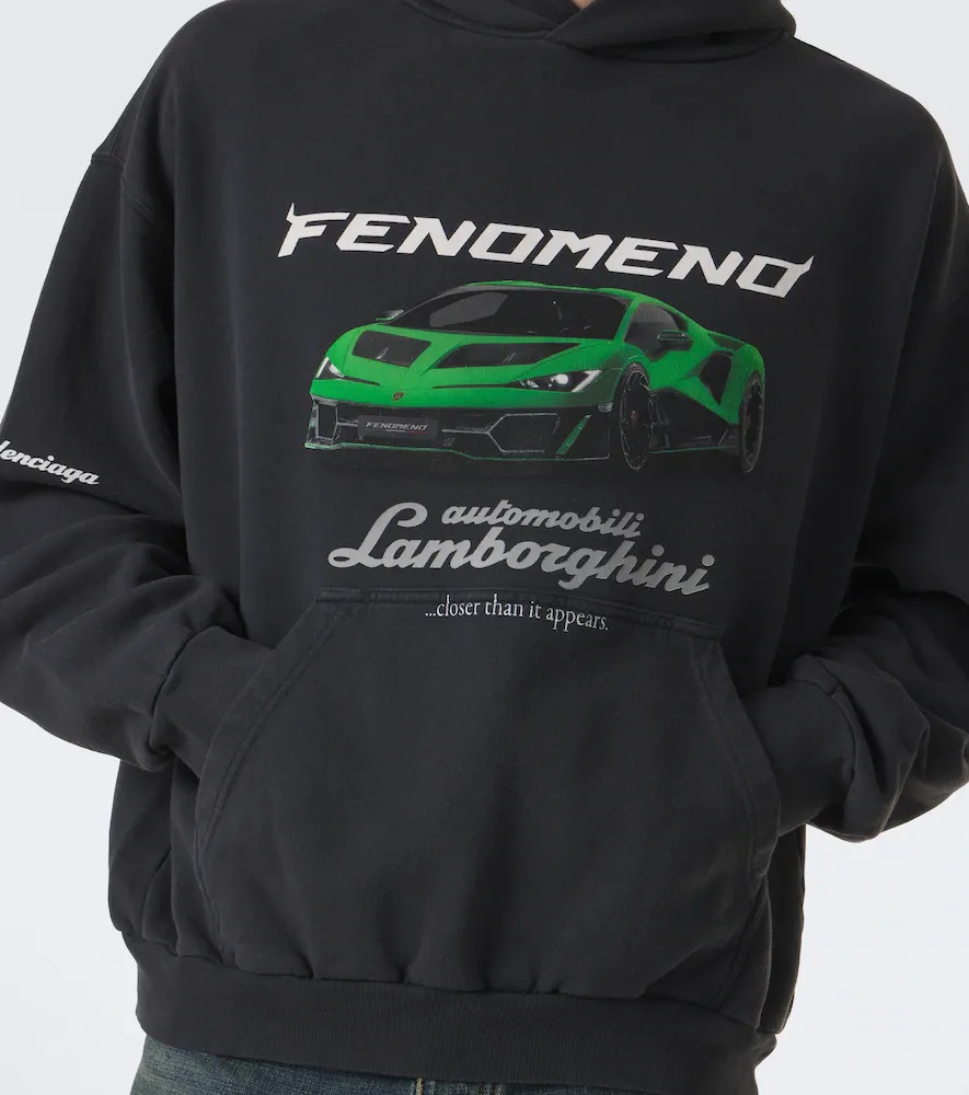Balenciaga x Lamborghini printed cotton jersey hoodie | Thumbnail 5 Balenciaga x Lamborghini printed cotton jersey hoodie | Thumbnail 5