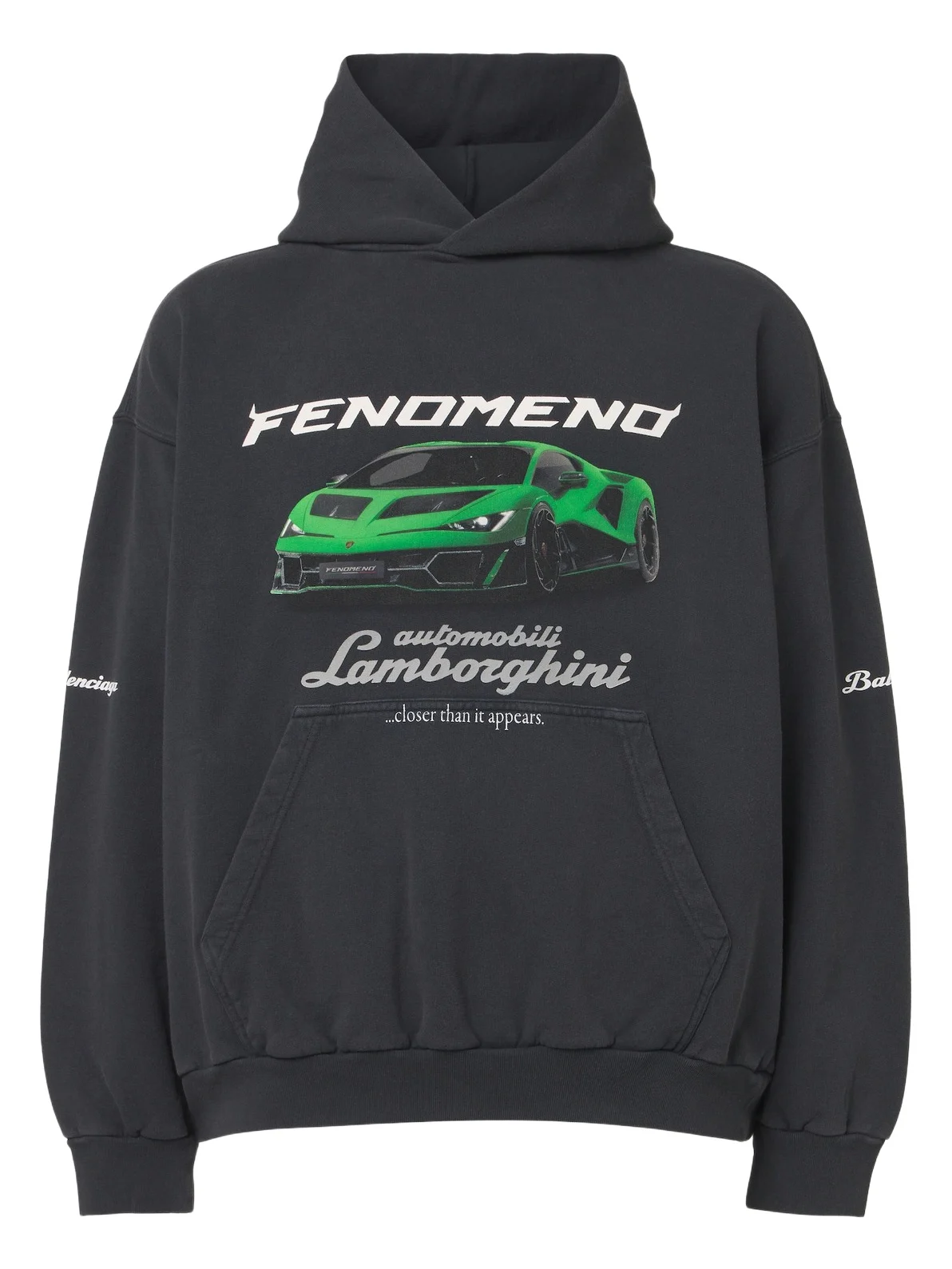 Balenciaga x Lamborghini printed cotton jersey hoodie