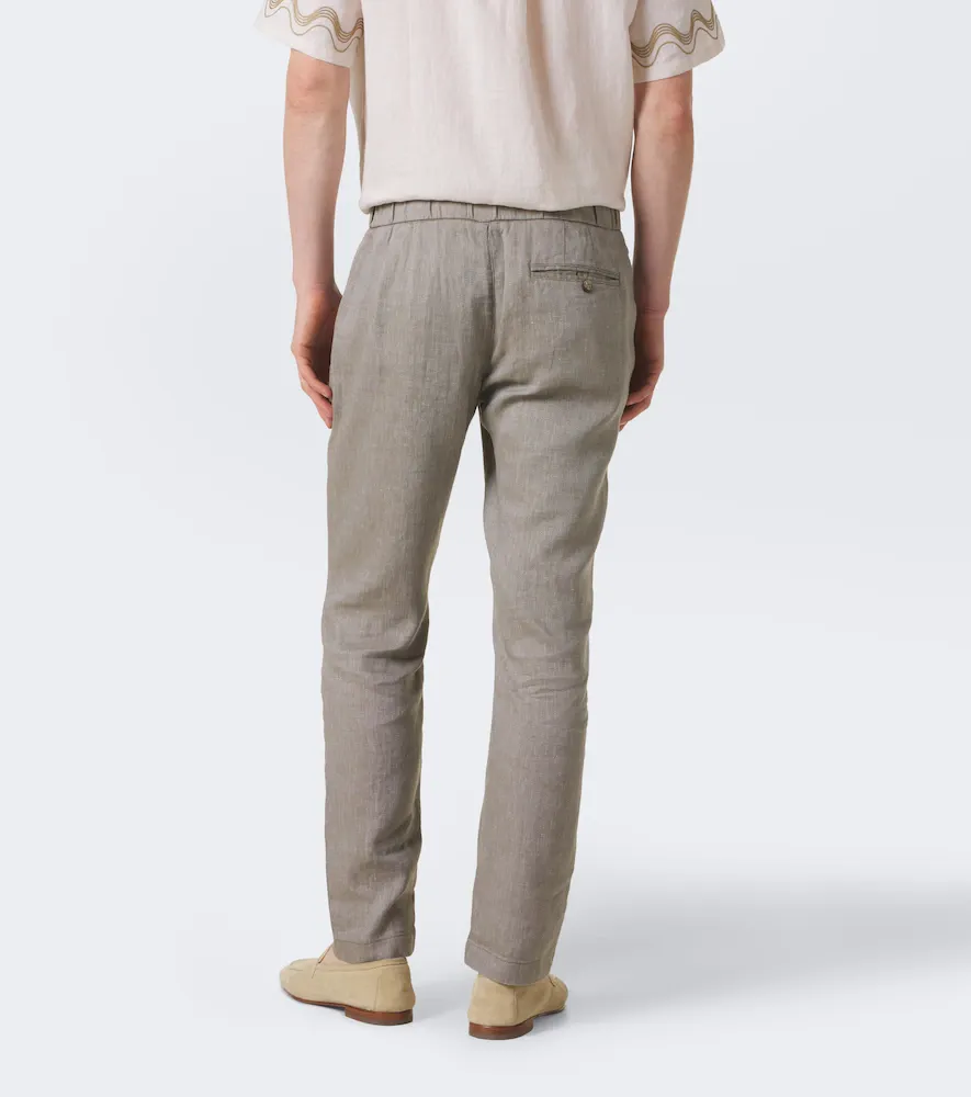 Frescobol Carioca Oscar linen and cotton straight pants | Thumbnail 3