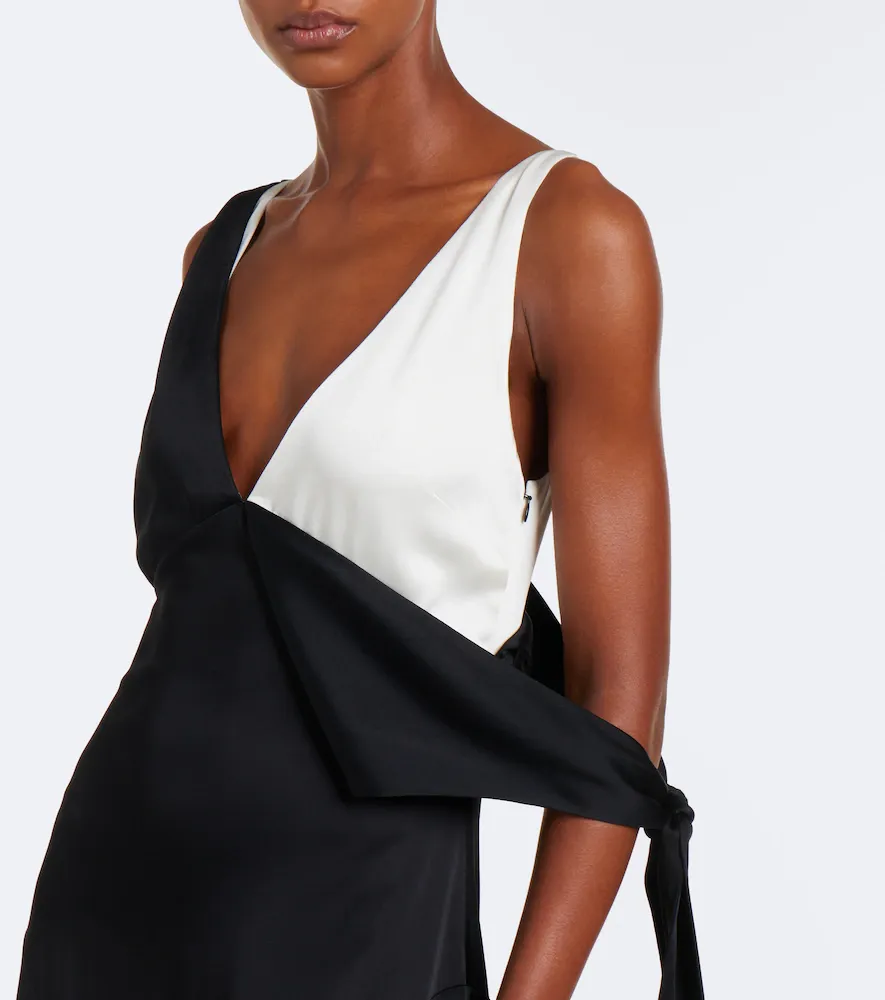 Stella McCartney Asymmetric crêpe gown | Thumbnail 2 Stella McCartney Asymmetric crêpe gown | Thumbnail 2