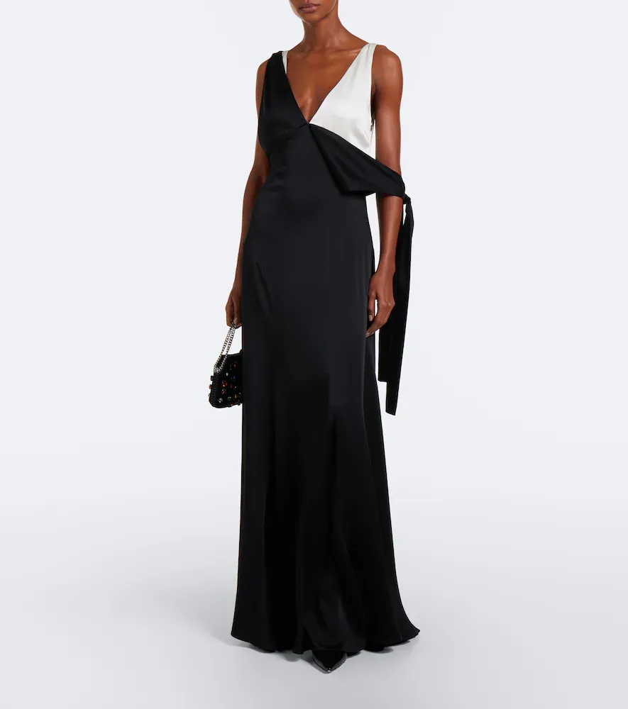 Stella McCartney Asymmetric crêpe gown | Thumbnail 5 Stella McCartney Asymmetric crêpe gown | Thumbnail 5
