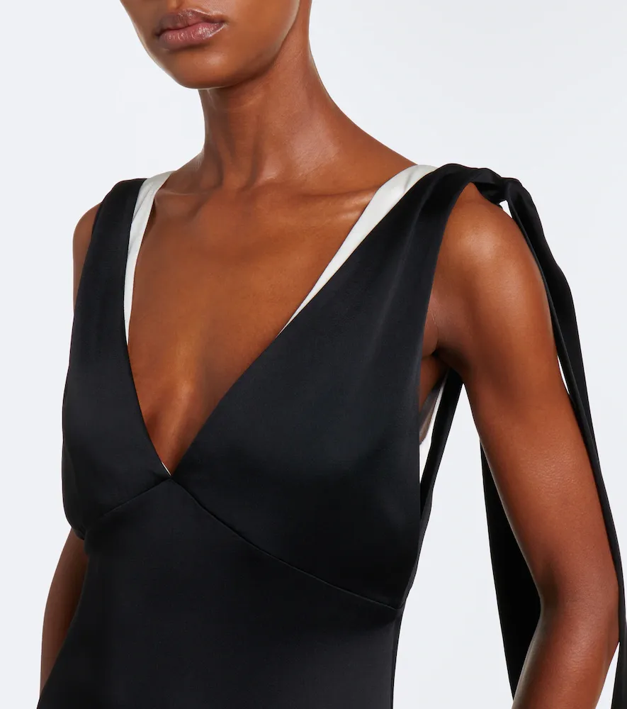 Stella McCartney Asymmetric crêpe gown | Thumbnail 7 Stella McCartney Asymmetric crêpe gown | Thumbnail 7
