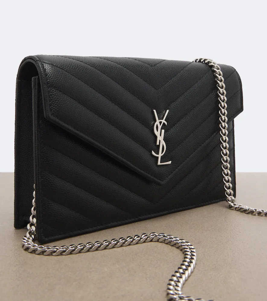 Saint Laurent Cassandre matelassé leather wallet on chain | Thumbnail 4 Saint Laurent Cassandre matelassé leather wallet on chain | Thumbnail 4