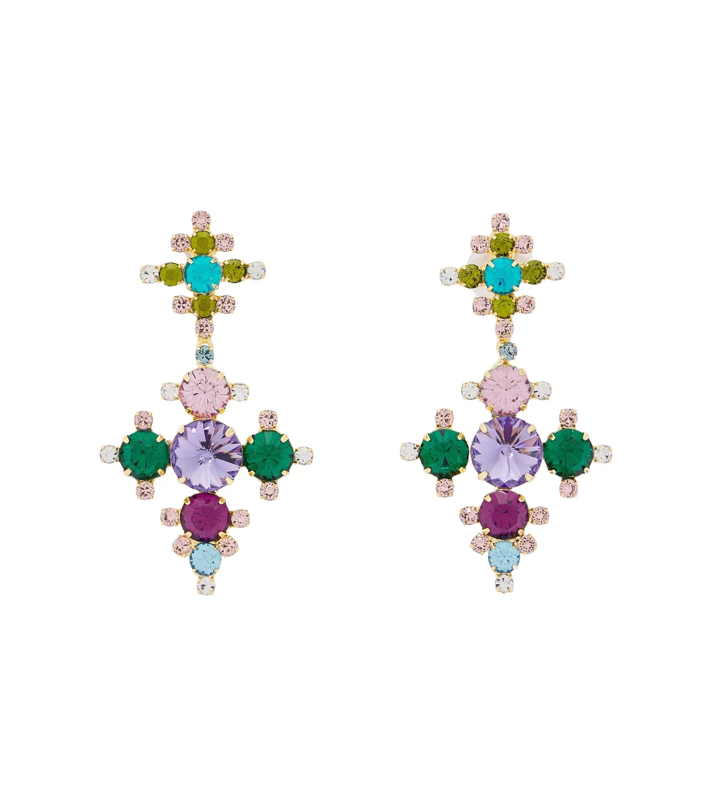 Jennifer Behr Jovanny embellished gold-plated earrings