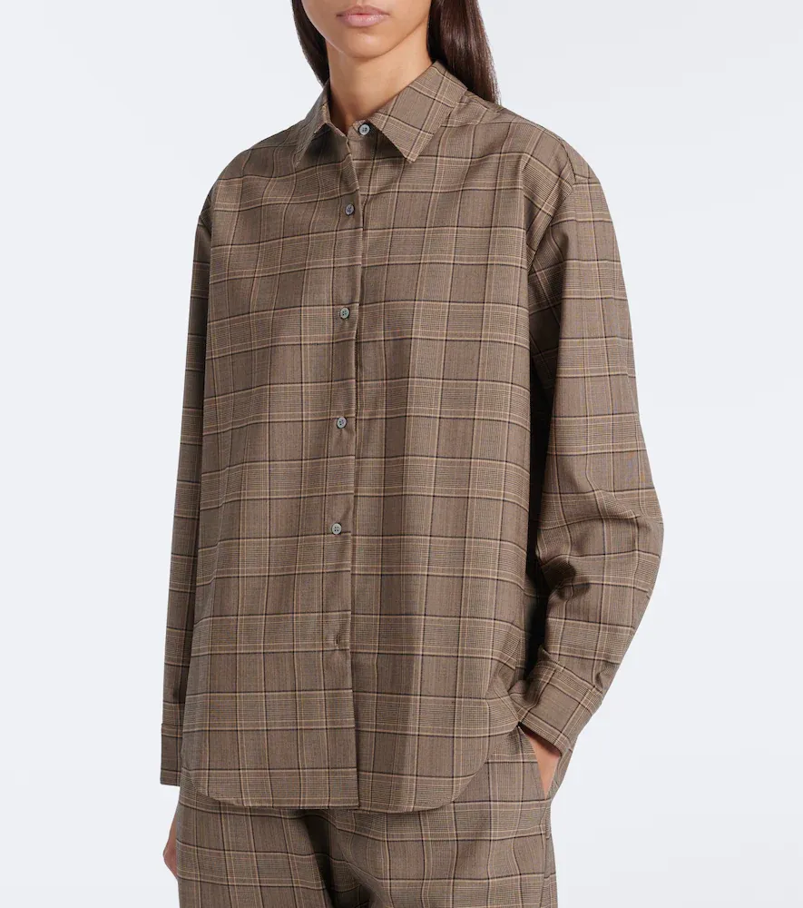 LESET Mia checked oversized shirt | Thumbnail 2 LESET Mia checked oversized shirt | Thumbnail 2