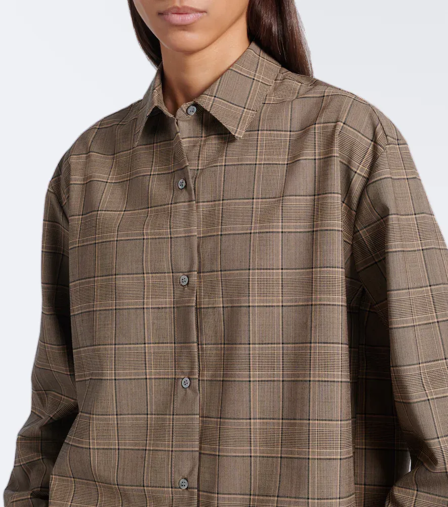 LESET Mia checked oversized shirt | Thumbnail 6 LESET Mia checked oversized shirt | Thumbnail 6