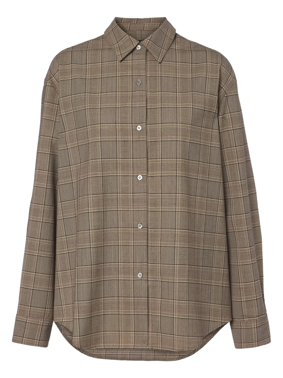 LESET Mia checked oversized shirt