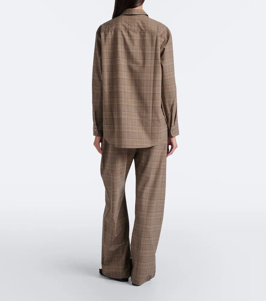 LESET Mia checked wide-leg pants | Thumbnail 3 LESET Mia checked wide-leg pants | Thumbnail 3
