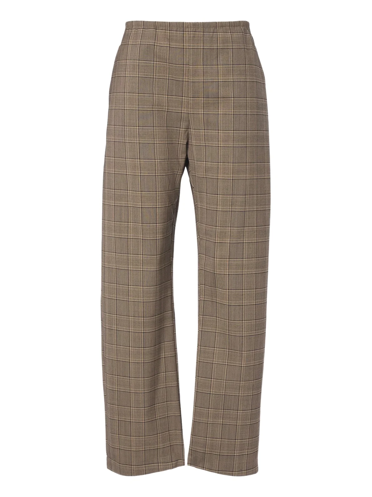 LESET Mia checked wide-leg pants