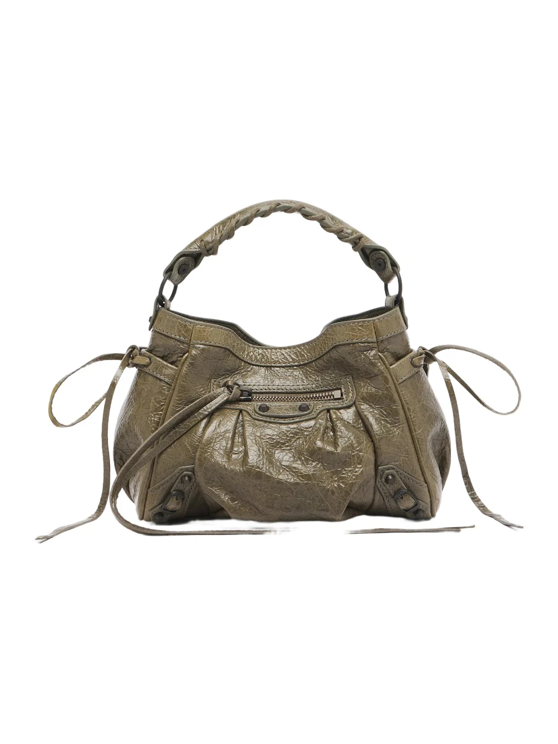 Balenciaga Le City Nano leather top-handle bag