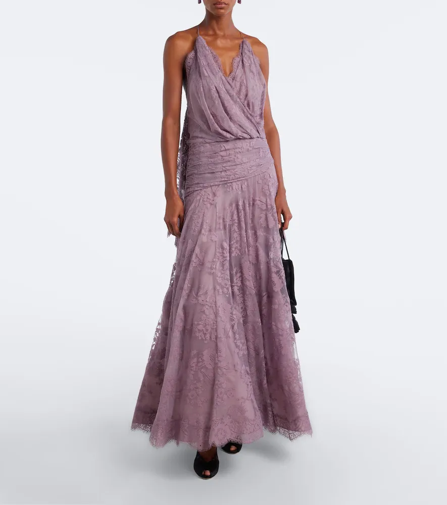 Zimmermann Clash draped lace gown | Thumbnail 3 Zimmermann Clash draped lace gown | Thumbnail 3