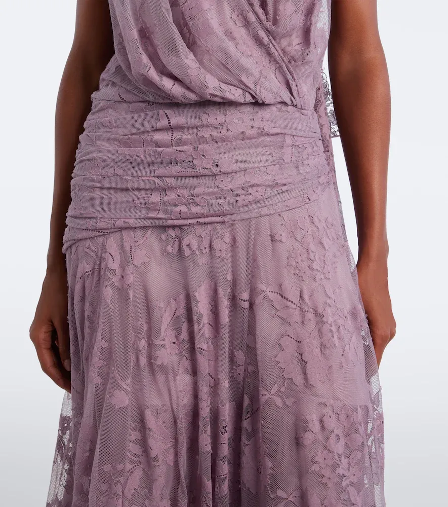 Zimmermann Clash draped lace gown | Thumbnail 4 Zimmermann Clash draped lace gown | Thumbnail 4
