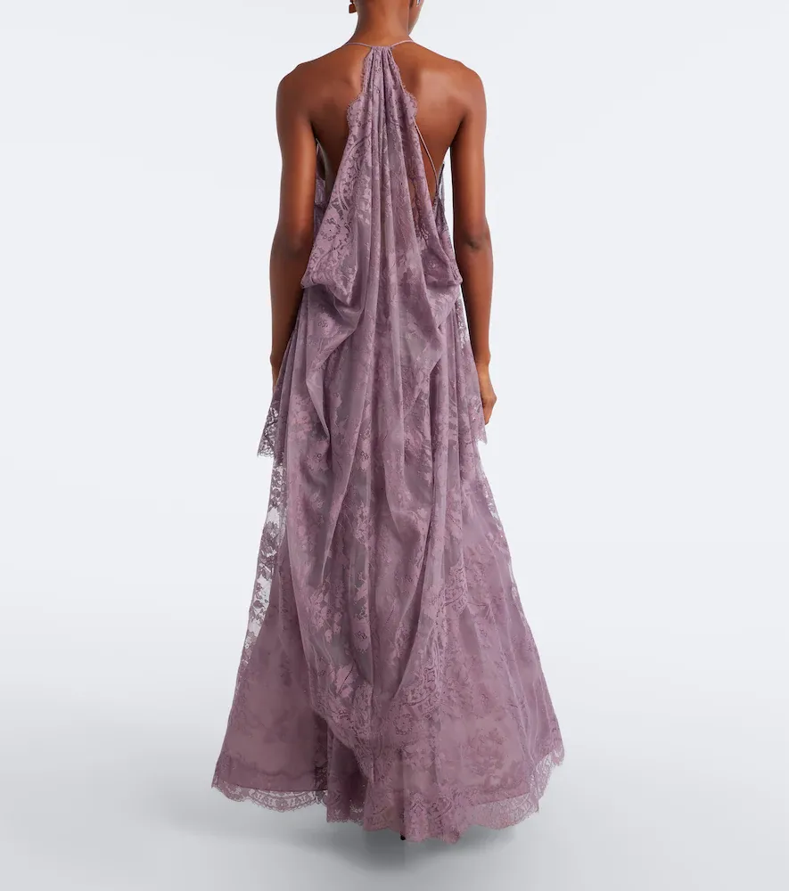 Zimmermann Clash draped lace gown | Thumbnail 6 Zimmermann Clash draped lace gown | Thumbnail 6