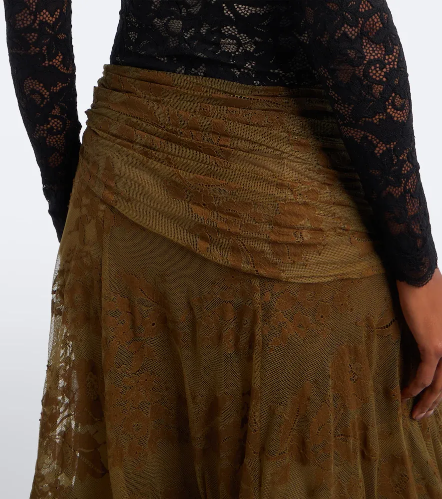 Zimmermann Clash draped lace maxi skirt | Thumbnail 5