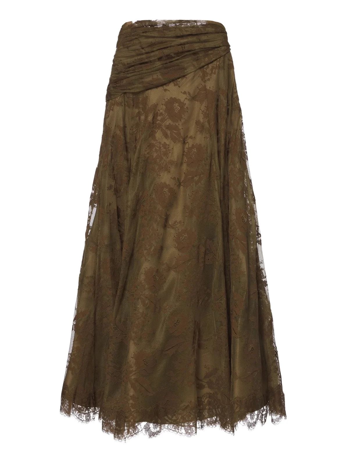 Zimmermann Clash draped lace maxi skirt