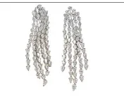 Wish Fine Jewelry 10.22ct Diamond 18K Gold Pear Cascade Earrings