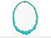 66.86ct Turquoise Diamond 18K Gold Necklace 66.86ct Turquoise Diamond 18K Gold Necklace