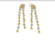8.96ct Diamond 18K Drop Gold Earrings 8.96ct Diamond 18K Drop Gold Earrings