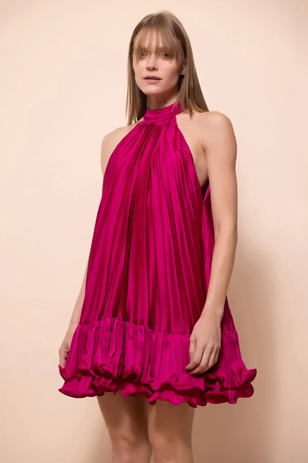 LIZA SATIN MINI DRESS LIZA SATIN MINI DRESS