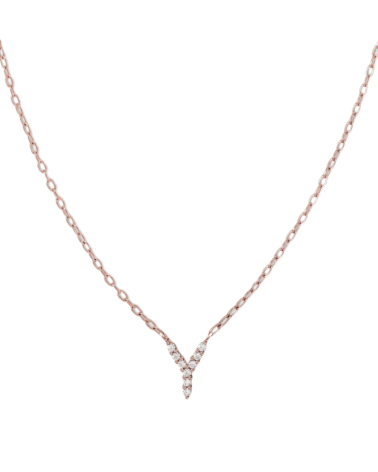 Jennifer Fisher Jennifer Fisher Small Floating Letter Pendant 14K Rose Gold / Y