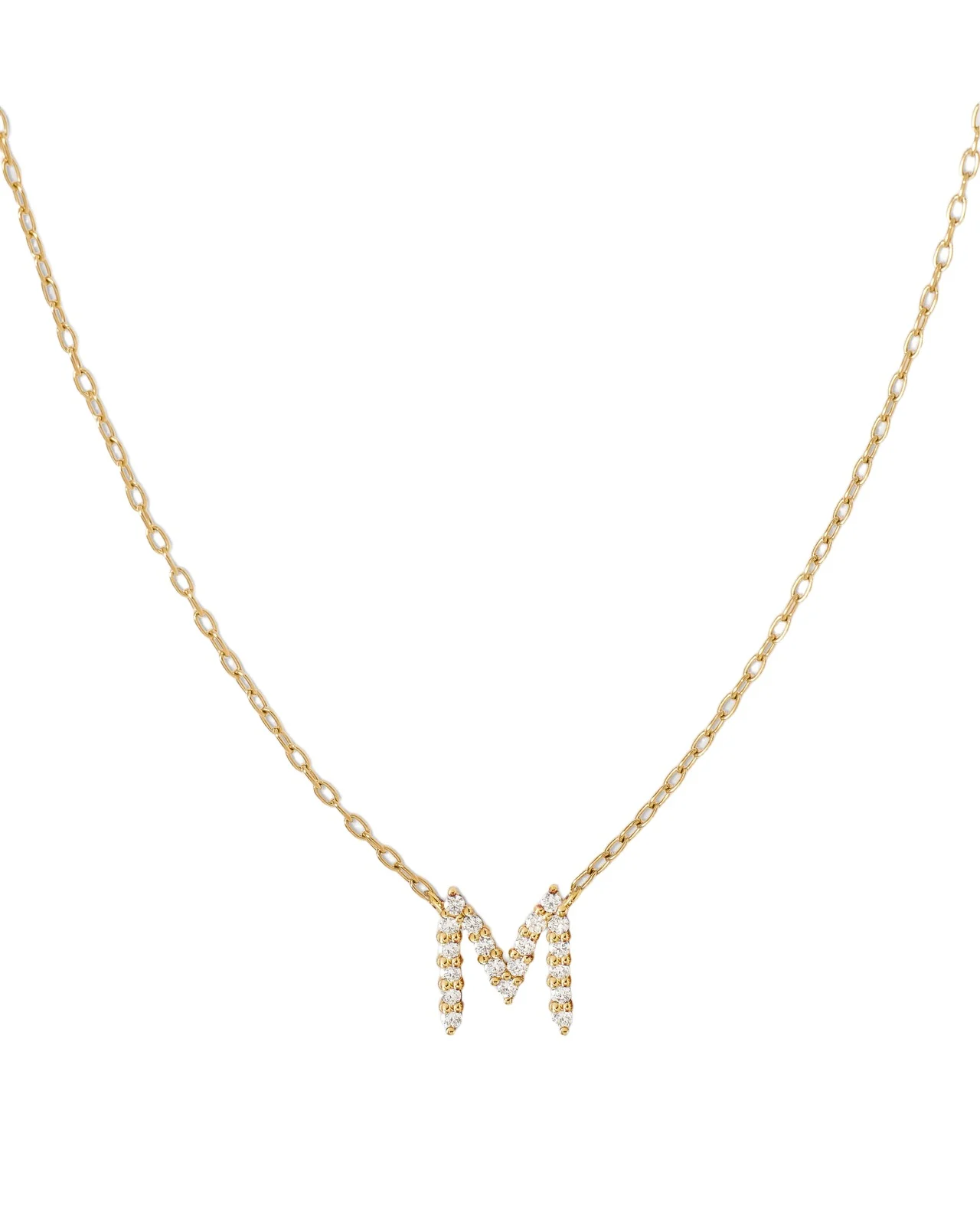Jennifer Fisher Jennifer Fisher Small Floating Letter Pendant 14K Yellow Gold / M