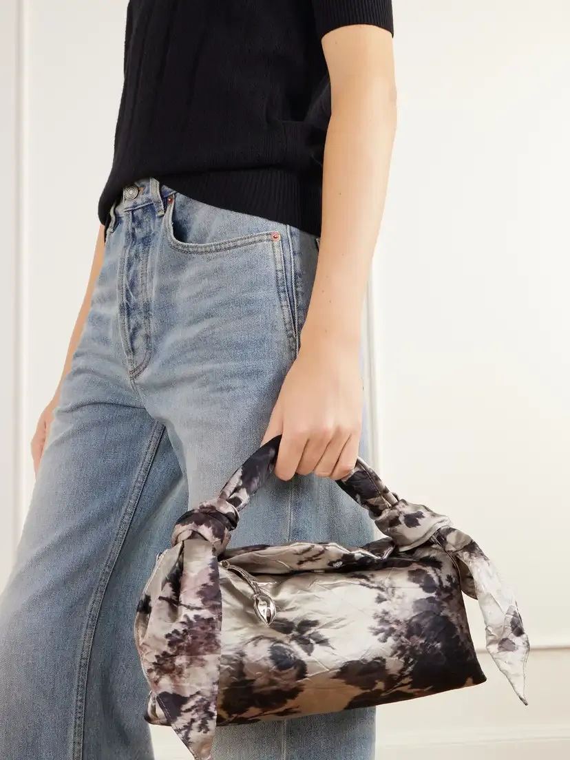 Erdem East West Bloom Floral-print Textured Satin Top-handle Bag | Thumbnail 2 Erdem East West Bloom Floral-print Textured Satin Top-handle Bag | Thumbnail 2