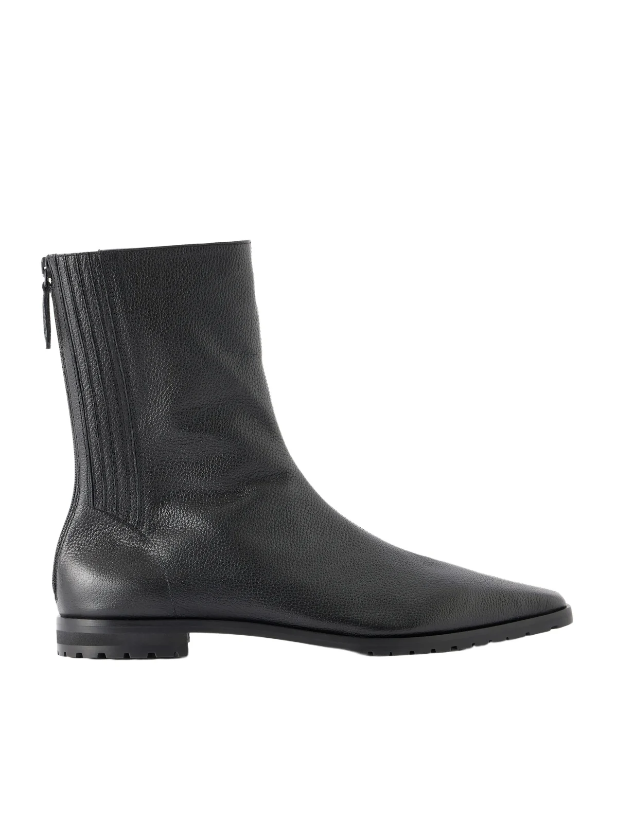 Aquazzura Saint Honore Full-grain Leather Ankle Boots