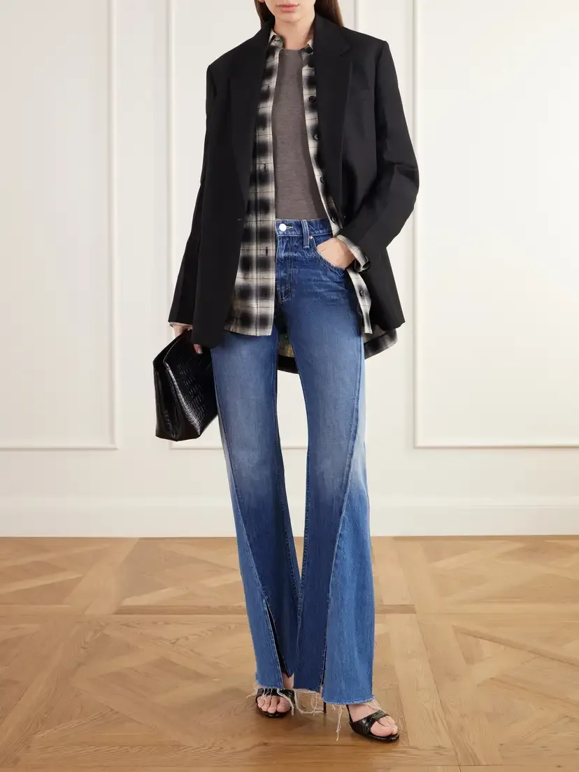 Mother Bookie Slit Twist Heel Mid-rise Bootcut Jeans | Thumbnail 2