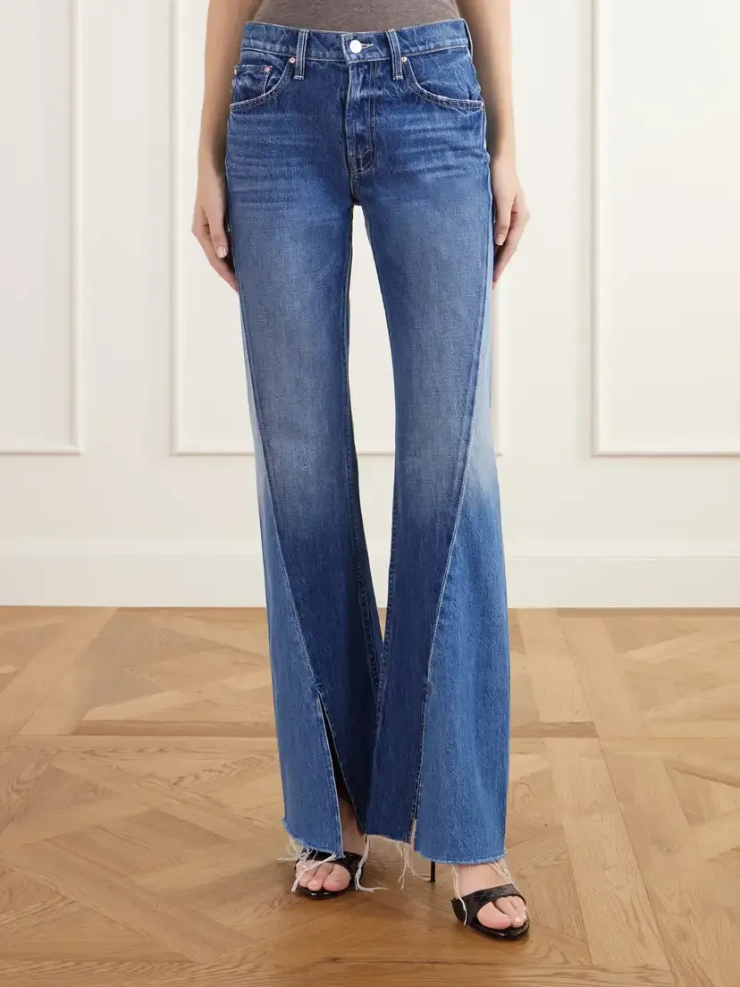 Mother Bookie Slit Twist Heel Mid-rise Bootcut Jeans | Thumbnail 3