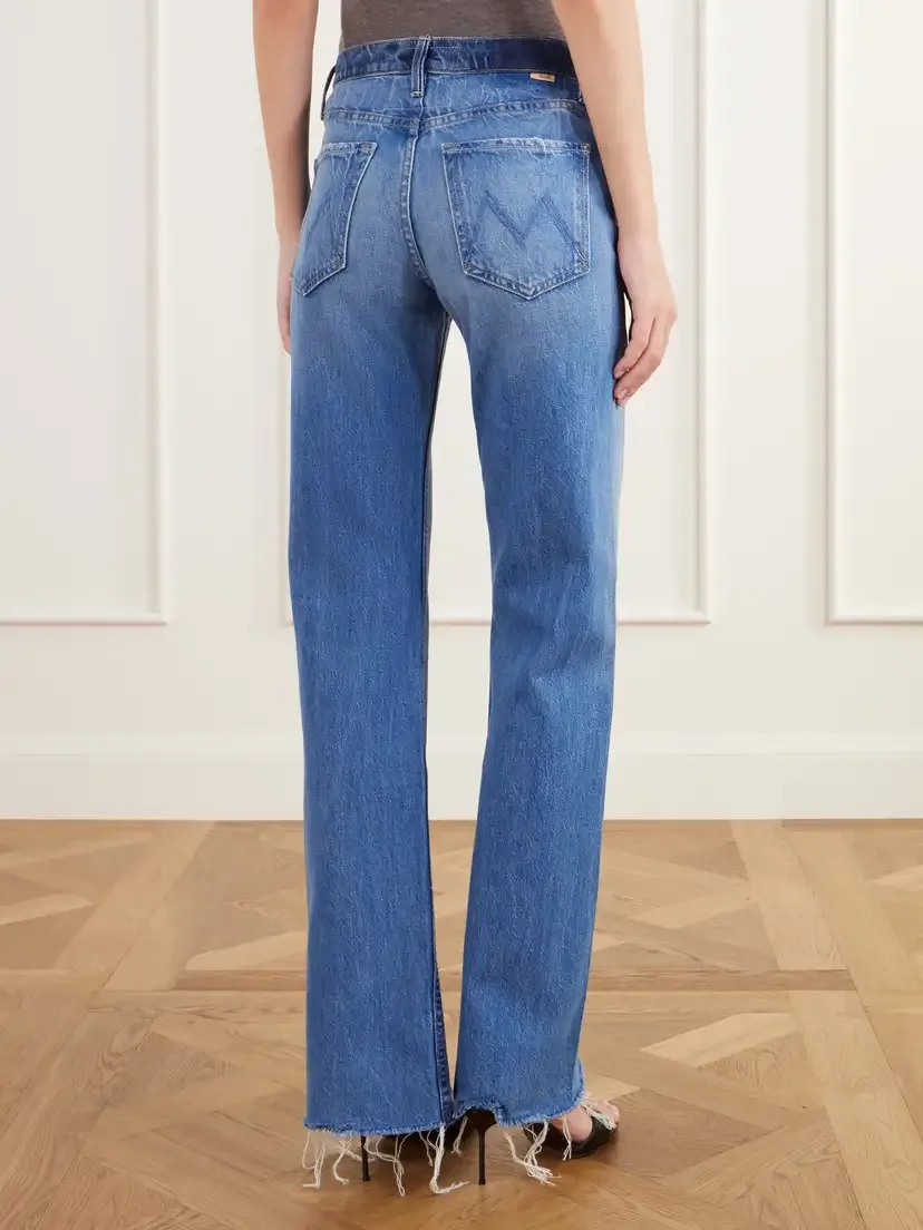 Mother Bookie Slit Twist Heel Mid-rise Bootcut Jeans | Thumbnail 4